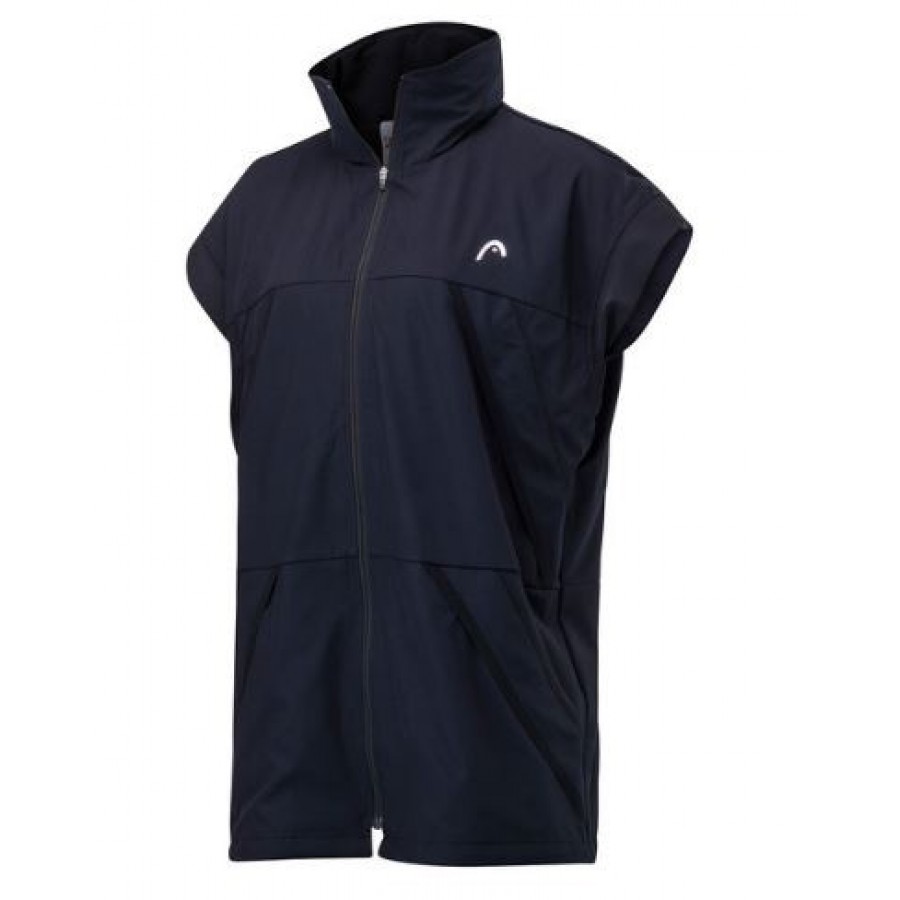Pagaia abbigliamento testa capsula senza maniche OUTER JACKET nero W  Offerta + Economico