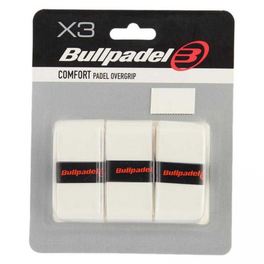 Blister Bullpadel 3 Overgrips GB1603 Comfort Bianco  Offerta + Economico