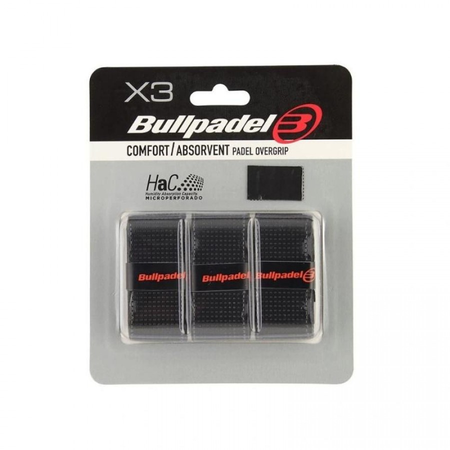 Overgrip in blister Bullpadel Comfort Absorvent 3 Unidades  Offerta + Economico
