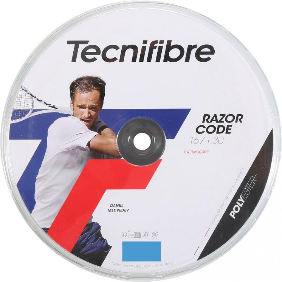 Bobina di corde 200m Tecnifibre Razor Code 1,30mm Blu  Offerta + Economico