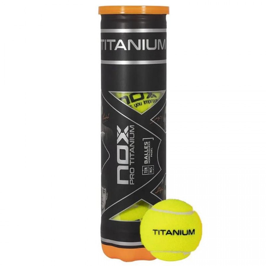 Bote de 4 Pelotas Nox Pro Titanium