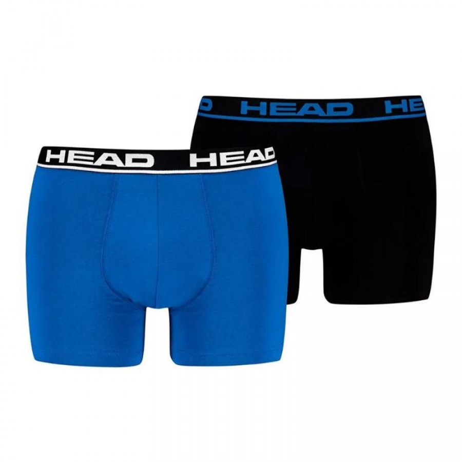 Head Basic Blu Indaco Nero Boxer 2 Unita  Offerta + Economico
