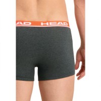 Head Basic Boxer Grigio Rosso 2 Unita  Offerta + Economico