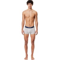 Boxer Lacoste Casual Grigio Vigore 3 Unita  Offerta + Economico