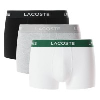 Lacoste Boxer Nero Bianco Grigio Vigore 3 Unità  Offerta + Economico