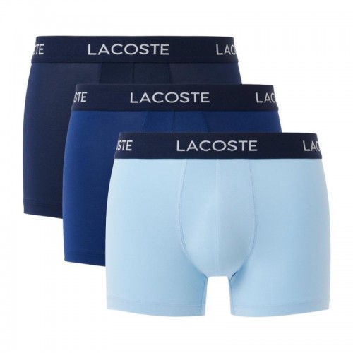Lacoste Piqué Boxer Blu Navy 3 Unità
