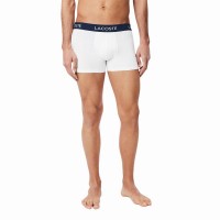 Lacoste Piqué Blu Navy Bianco Rosso Boxer 3 Unità