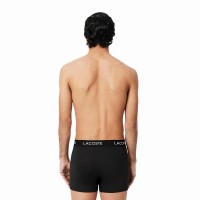 Lacoste Piqué Boxer Nero 3 Unità