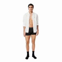Lacoste Piqué Boxer Nero 3 Unità