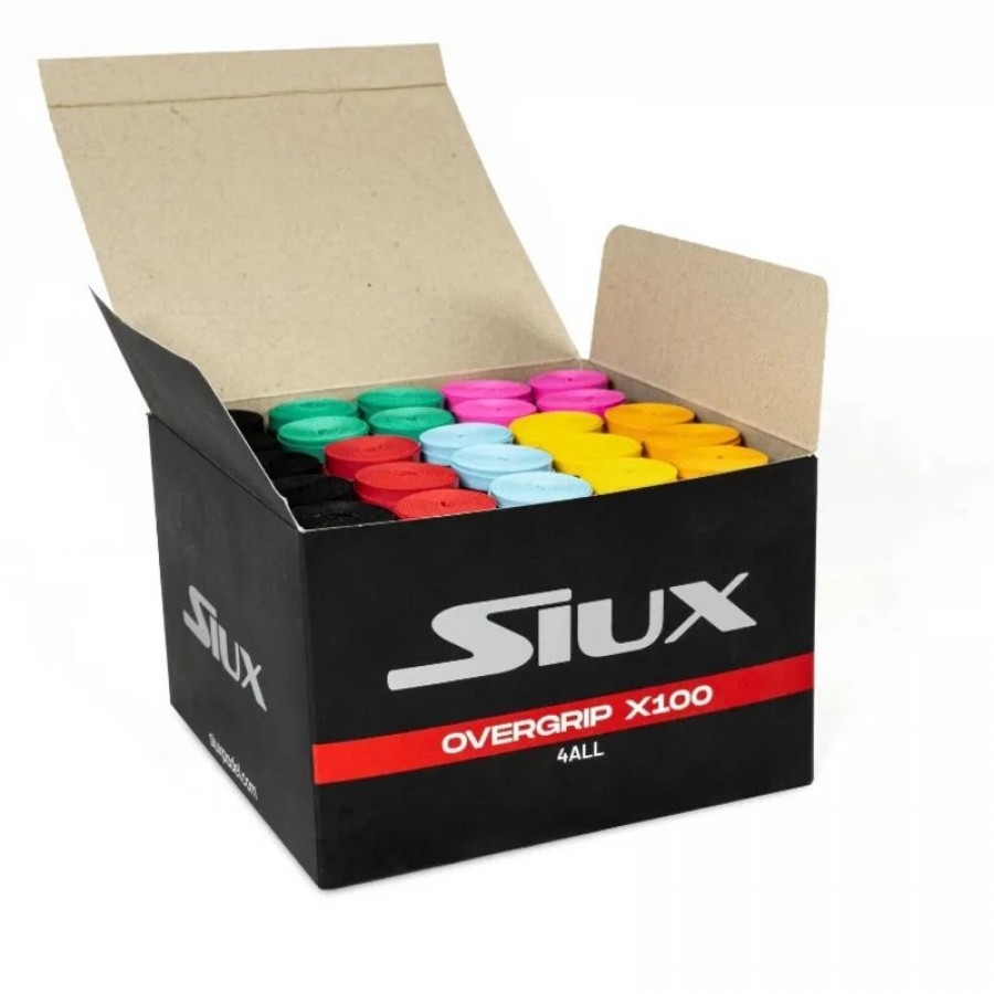 Caja Siux per tutti gli overgrip Multicolor 100  Offerta + Economico