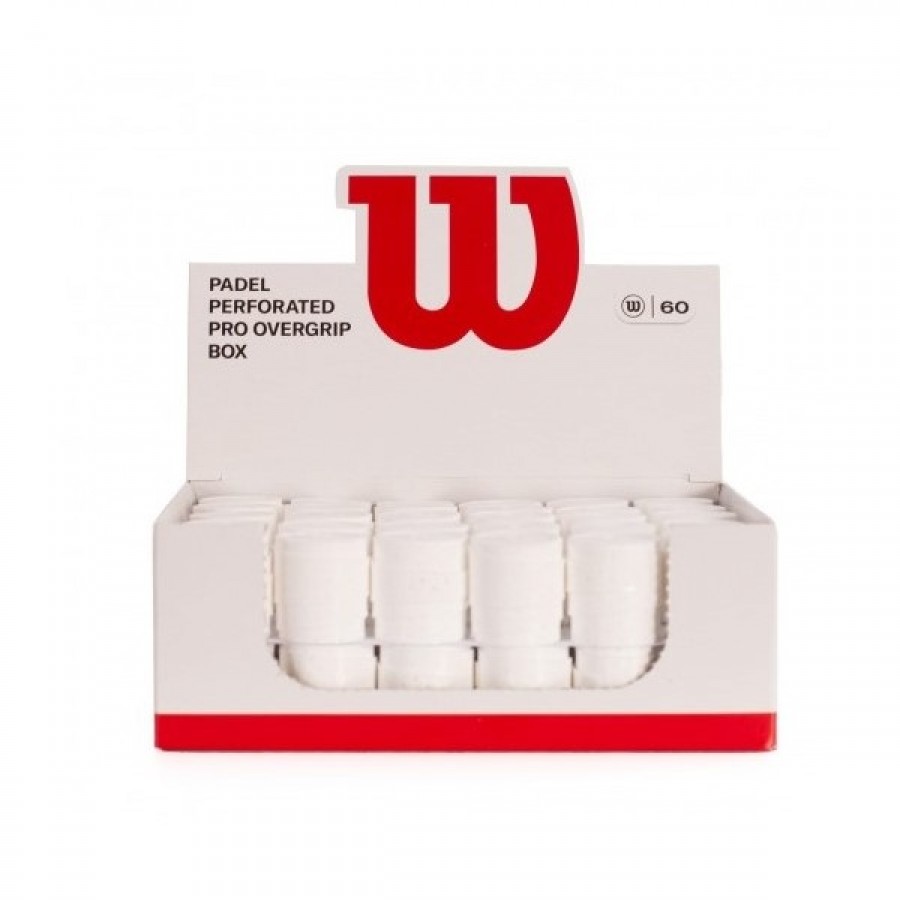 Wilson Pro Padel Box Perforato Bianco 60 Overgrip  Offerta + Economico