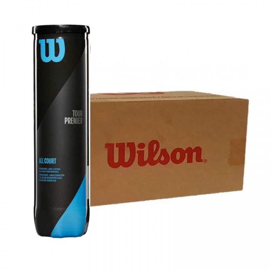 Cajon 72 Pelotas - 18 scatole da 4 Uds - Wilson Tour Premier All Court  Offerta + Economico