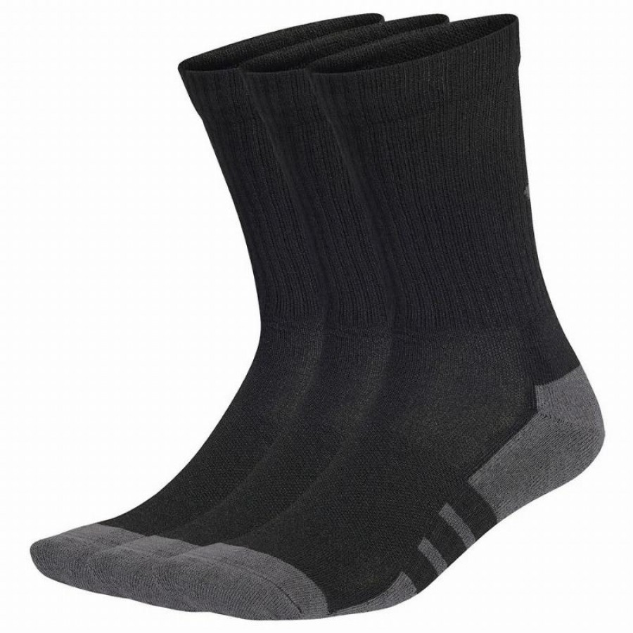 Calcetines Adidas Essentials Crew Ammortizzato Gris 3 Pares  Offerta + Economico