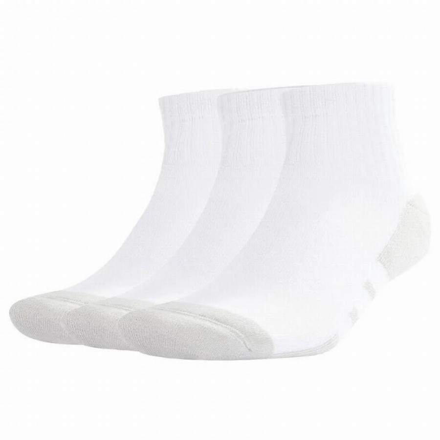 Calcetines Adidas Essentials Cushioned Quarter Blanco Gris 3 Pares  Offerta + Economico