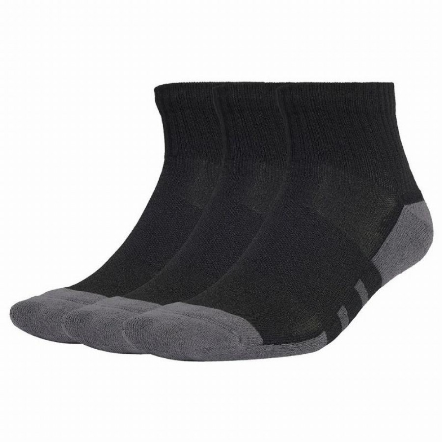 Calcetines Adidas Essentials Cushioned Quarter Gris 3 Pares  Offerta + Economico