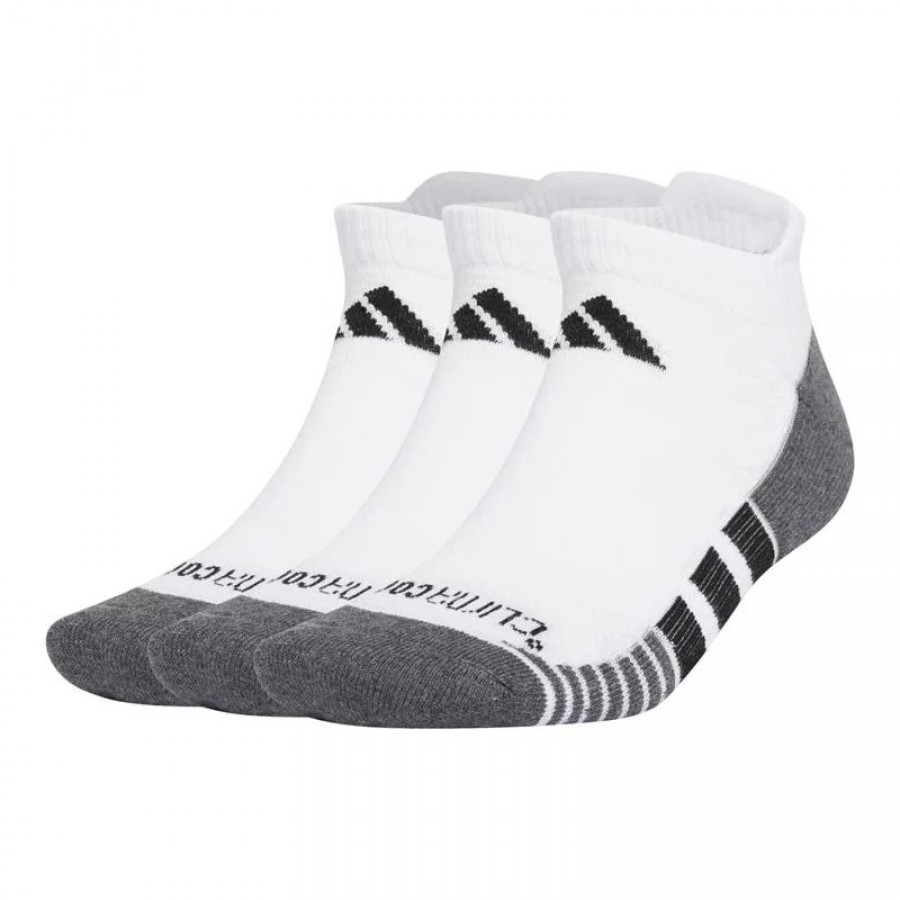Adidas Calzini Bassi Bianco Nero 3 Paia