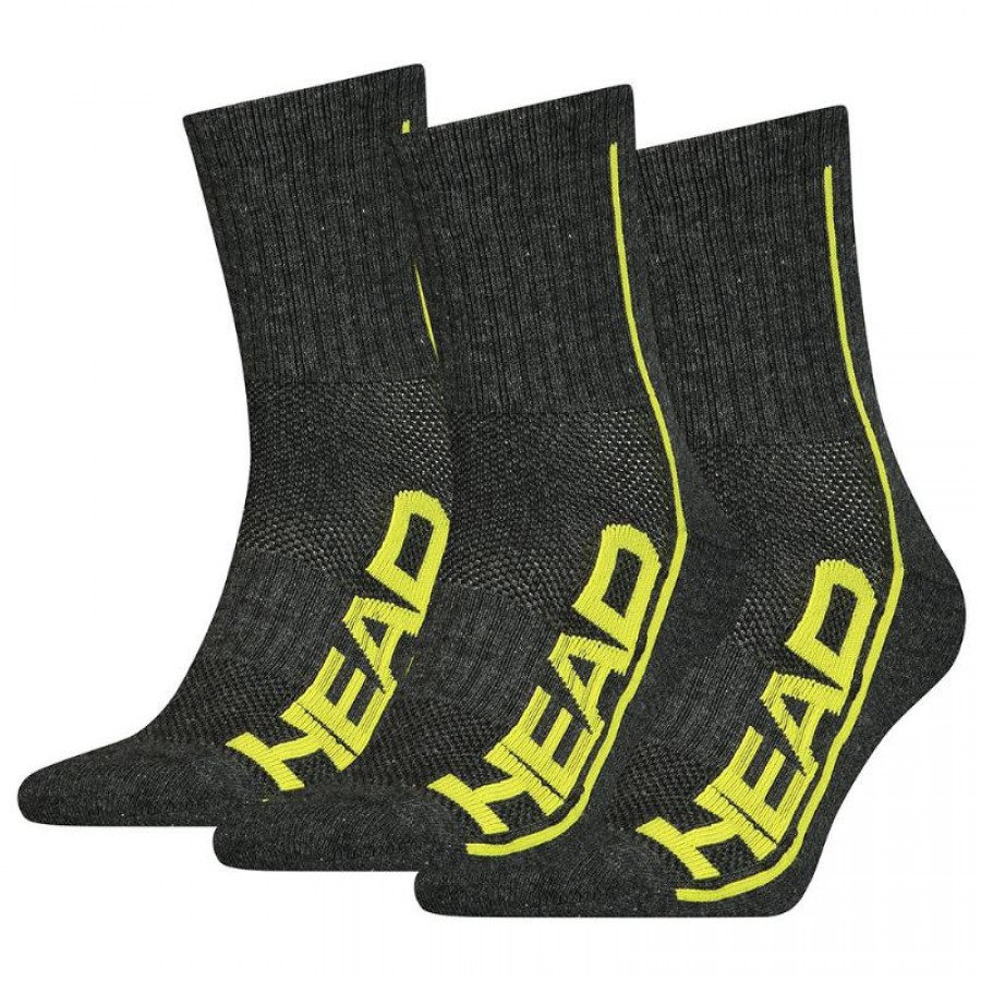 Calcetines Head Performance Short Crew Gris Lima 3 Pares  Offerta + Economico