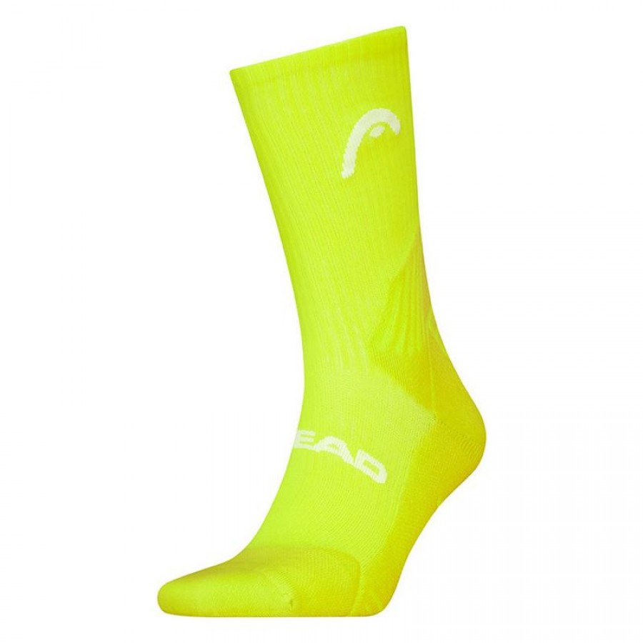 Calcetines Head Performance Tennis Crew Amarillo Fluor 1 Par  Offerta + Economico