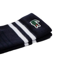 Calzini Lacoste Sport High Cut Bianco Navy 1 Paio