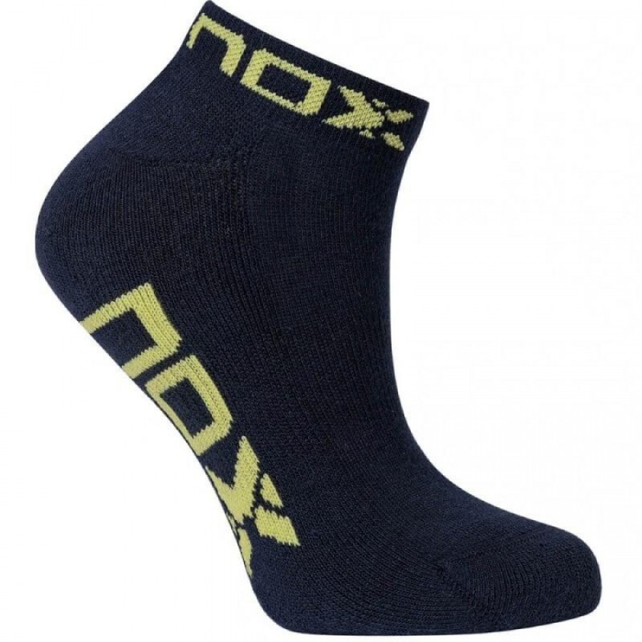 Nox Navy Blue Lime Calzini alla caviglia 1 paio