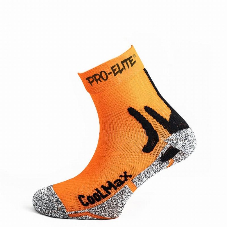 Calzini Pro Elite Coolmax Arancio 1 Paio  Offerta + Economico