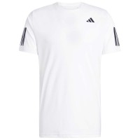 Adidas Club 3 Stripes Maglietta Bianca Nera