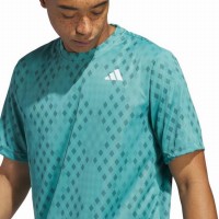 Adidas Club Graphic Maglietta Blu Verde Acqua