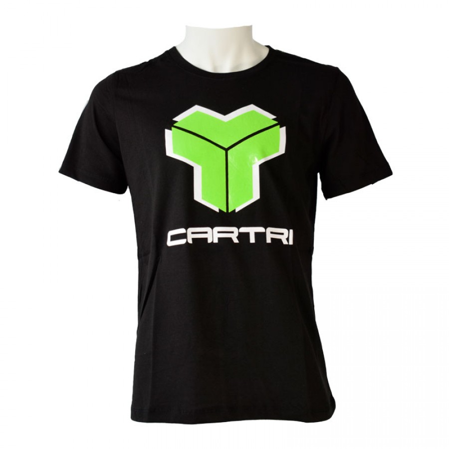 Algodon Cartri Coach 1.0 Black Fluor T-Shirt PADELPOINT Algodon Cartri Coach 1.0 Black Fluor T-Shirt