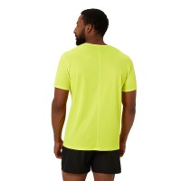 Asics Core Giallo Fluorescente Performance Maglietta Nera  Offerta + Economico