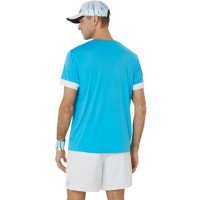 Asics Court Aqua Maglietta Bianco Lucido  Offerta + Economico