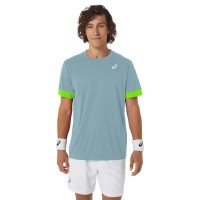 Camiseta Asics Court Azul Lima Electrico  Offerta + Economico