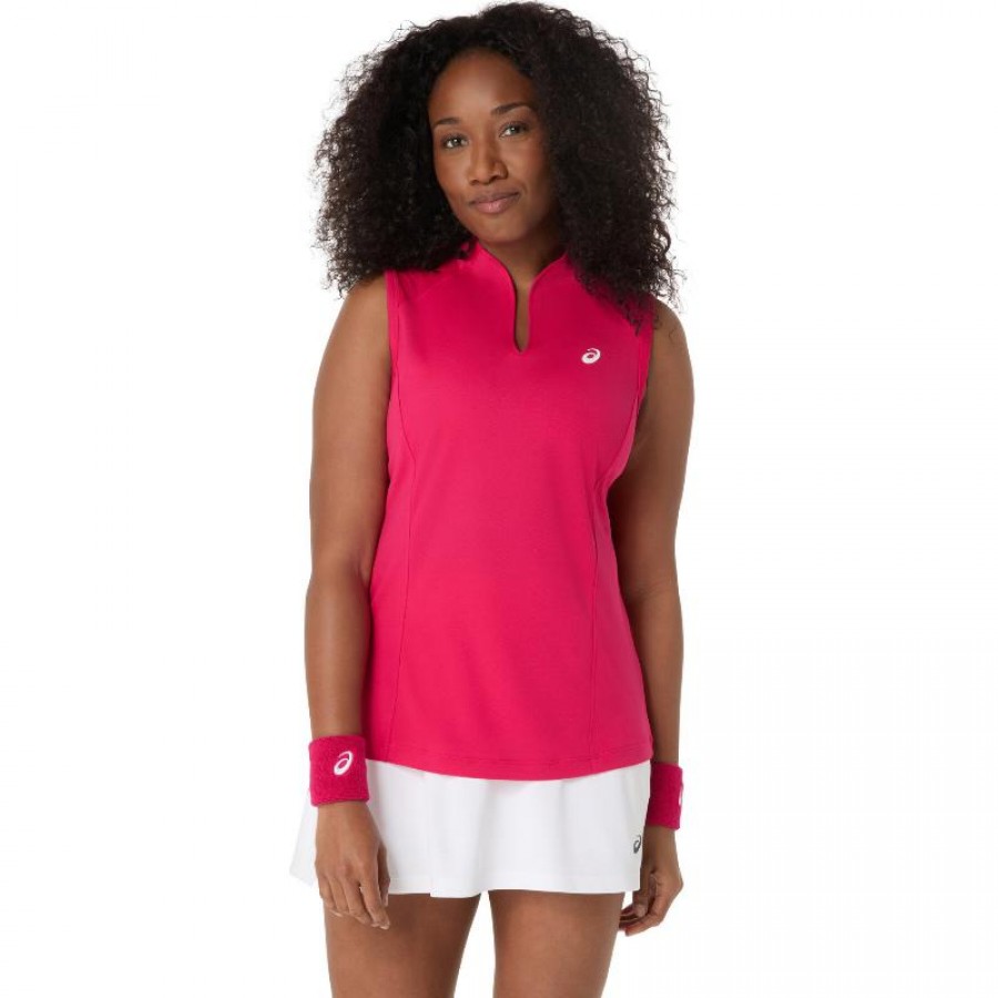 Asics Court Maglietta da donna rosa brillante
