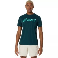 Camiseta Asics Match Stagionale Grafica Verde Sassone  Offerta + Economico
