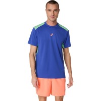 Asics Padel Court SS Top Maglietta Blu Cobalto Menta