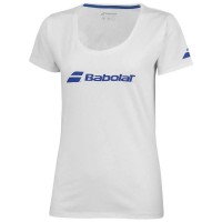 Camiseta Babolat Exercise Blanco Mujer