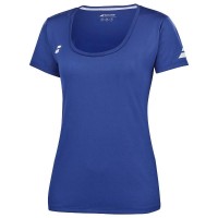 Camiseta Babolat giocano Capsleeve Azul Blanco Junior