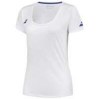 Camiseta Babolat giocano Capsleeve Blanco Azul Junior
