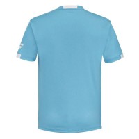 Camiseta Babolat Play Crew Neck Azul Cian Junior