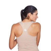 T-shirt BB beige retrò di base