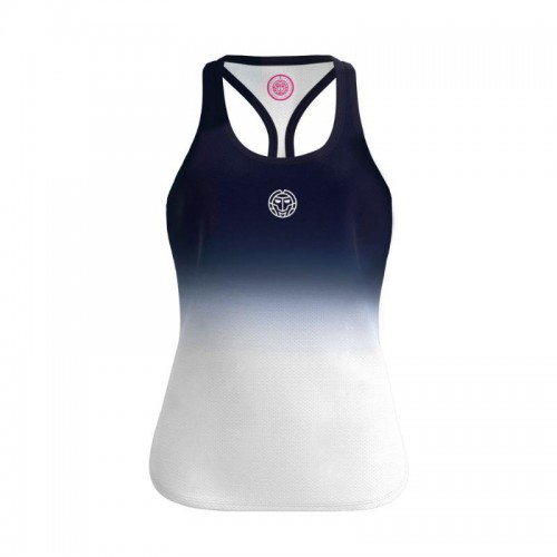 Bidi Badu Crew Gradiant Maglietta Blu Scuro Bianco Donna