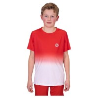 Bidi Badu Crew Gradiant Maglietta Rossa Bianca Junior  Offerta + Economico