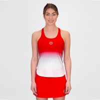 Bidi Badu Crew Gradiant Rosso Bianco Maglietta Donna  Offerta + Economico