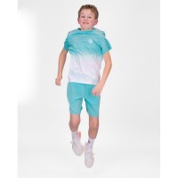 Bidi Badu Crew Gradiant Aqua Blanco Maglietta Junior  Offerta + Economico