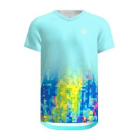 Camiseta Bidi Badu Melbourne Scollo a V Aqua Mix  Offerta + Economico