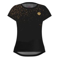 Bidi Badu Paris Capsleeve Nero Oro T-Shirt Donna  Offerta + Economico