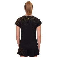 Bidi Badu Paris Capsleeve Nero Oro T-Shirt Donna  Offerta + Economico