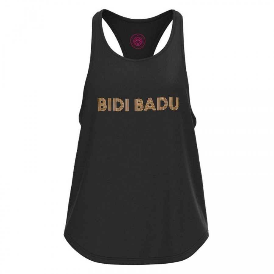 Bidi Badu Paris Chill Nero Oro Maglietta Donna  Offerta + Economico