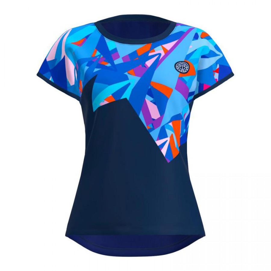 Bidi Badu Spike Capsleeve Blu Scuro Maglietta Donna  Offerta + Economico