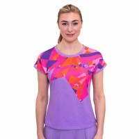 Bidi Badu Spike Capsleeve Viola Rosa Maglietta da Donna  Offerta + Economico