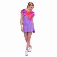 Bidi Badu Spike Capsleeve Viola Rosa Maglietta da Donna  Offerta + Economico